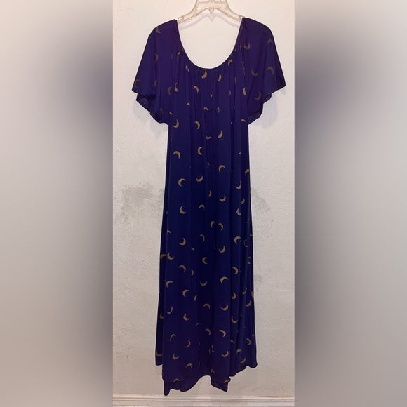 Vintage mumu moon dress maxi length house dress garden dress - Picture 3 of 4